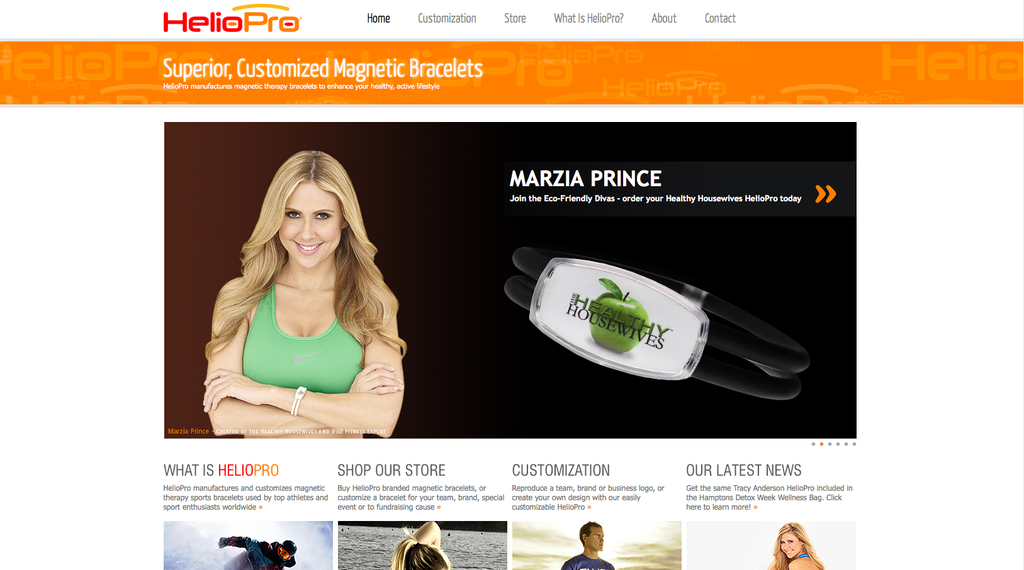 HelioPro website before