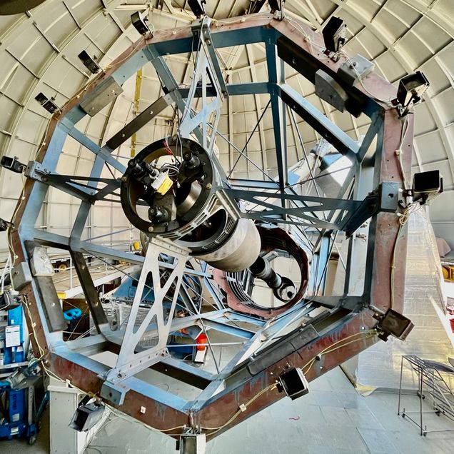 The Perkins Telescope as seen from the secondary.