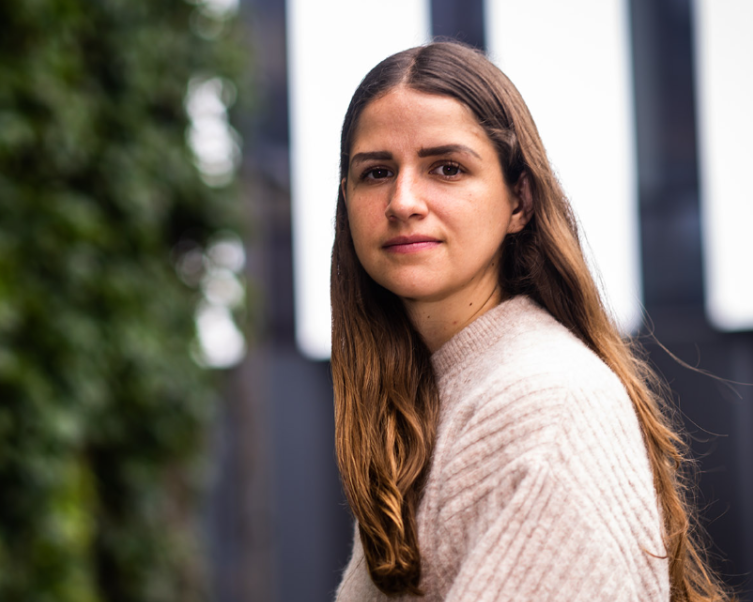 Paulina Carregha Garcia '23 posing for photo outdoors