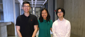 BU Students post with Mayor Wu