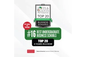 Questrom ranked #16 Best Undergraduate Business Schools, Poets & Quants, 2025