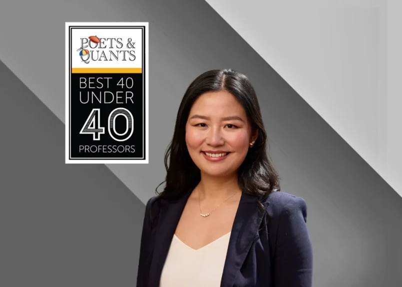 Laurina Zhang Named to the Poets & Quants Best 40-Under-40 MBA Professors
