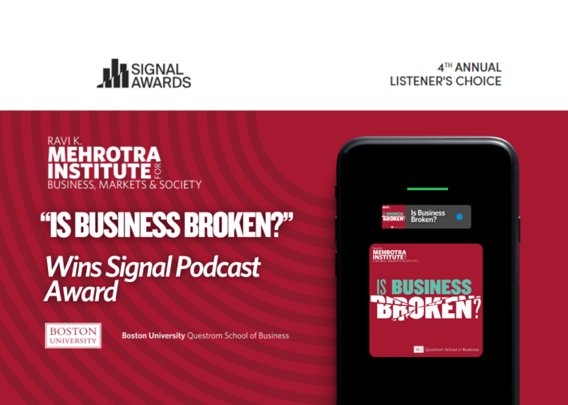 “Is Business Broken” Wins Signal Podcast Award