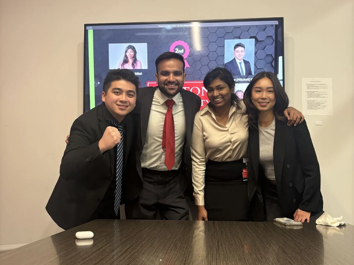 Student team group photo at the 2024 Humana-Mays Healthcare Analytics Case Competition - MSBA spring 2026