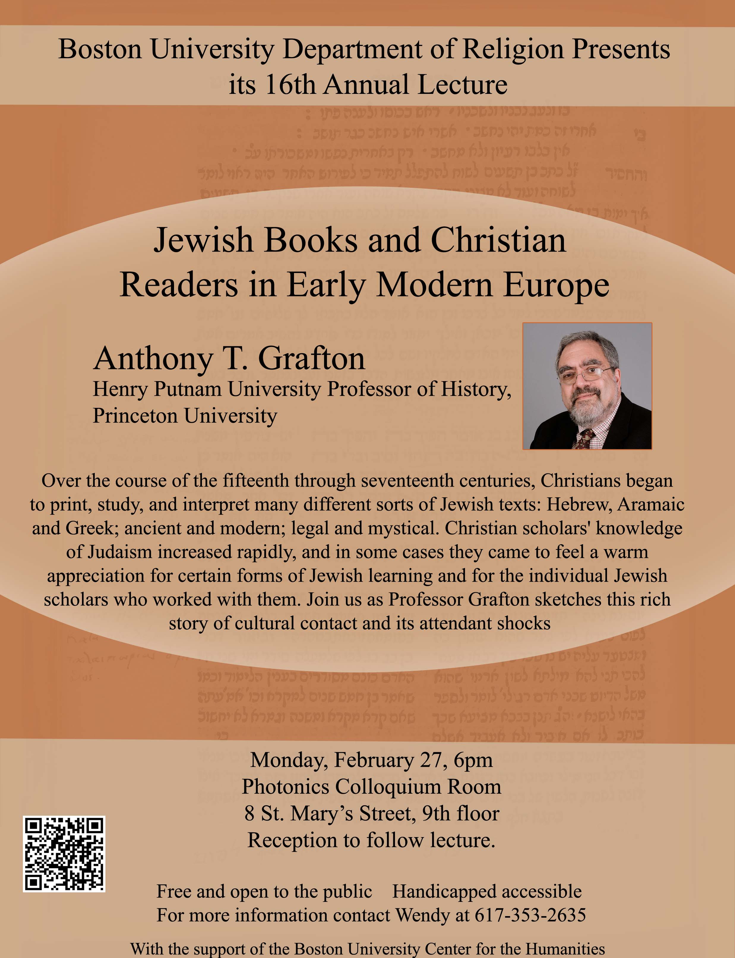 events department of religion boston university lecture flyers designs