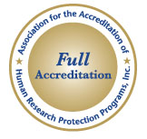 CRC IRB AAHRPP Full Accreditation Seal