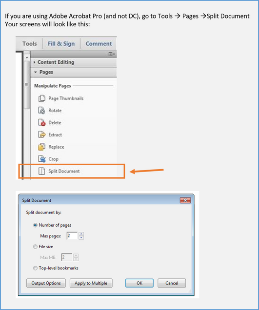 How to Split PDF Pages