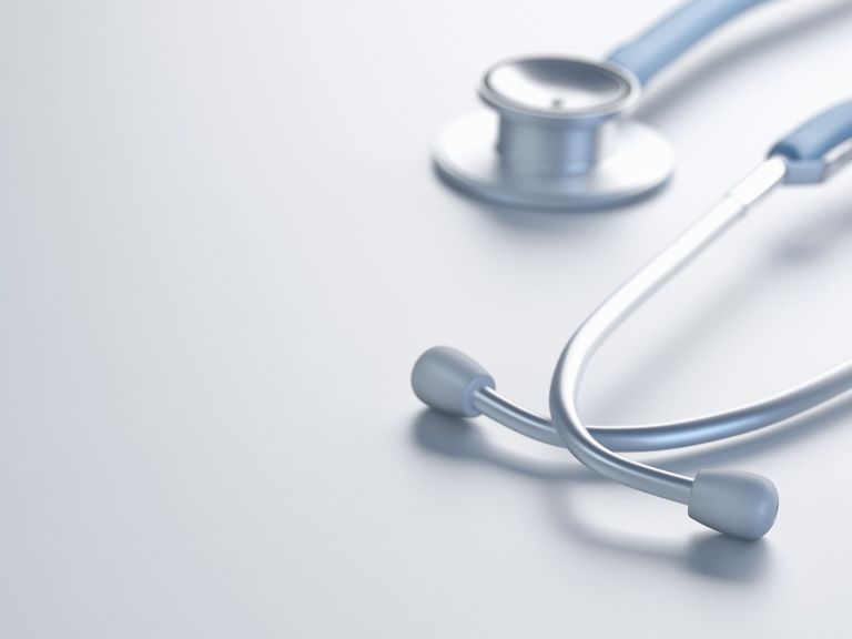 Stethoscope on white background