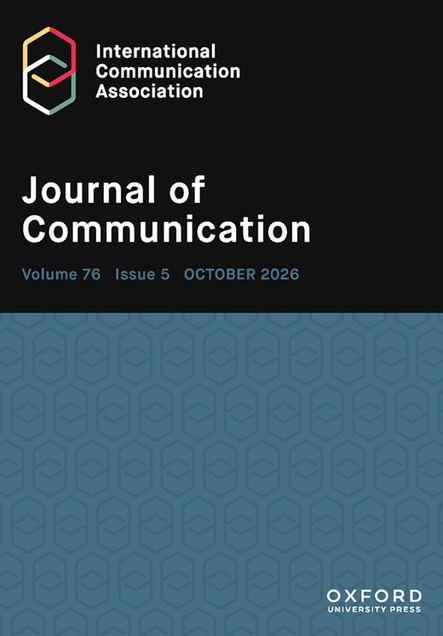 Cover of the October 2026 issue of Journal of Communication