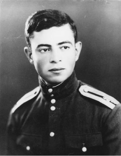 Tabatabai's Grandfather in uniform as a young soldier