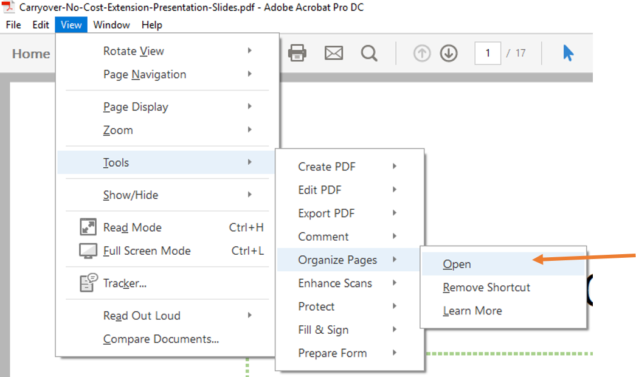 extract pages from pdf adobe acrobat pro