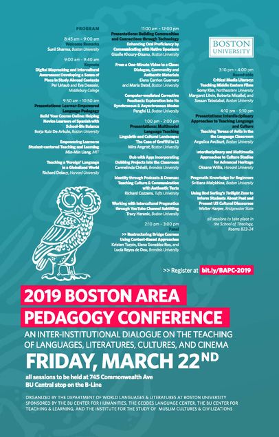 Flyer on Boston Area Pedagogy Conference