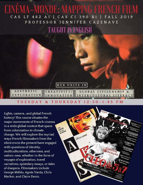 Flyer for new course: Mapping French Film