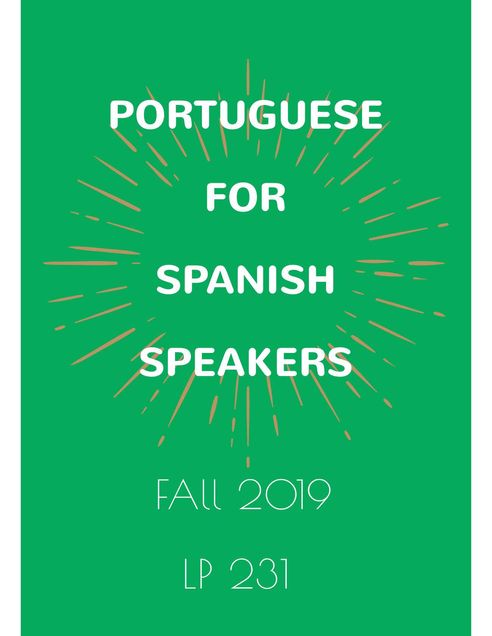 Flyer on Portuguese for Spanish Speakers Course