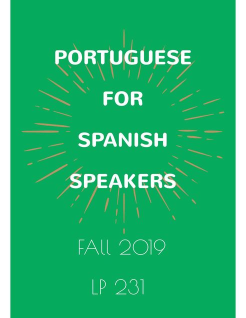 Flyer on Portuguese for Spanish Speakers Course