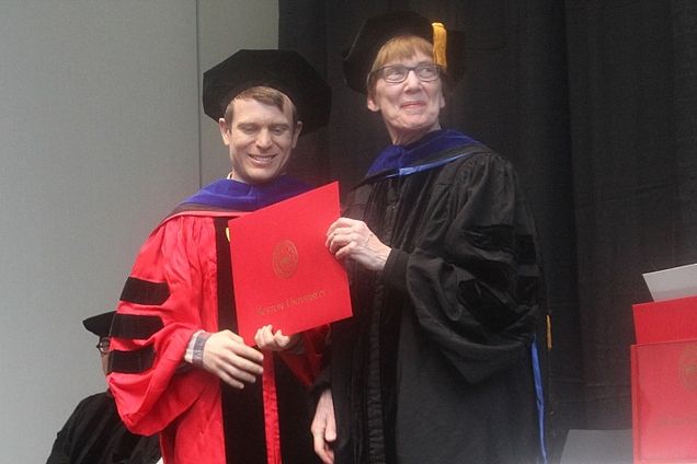 Photo of Amir Effet Receiving Diploma
