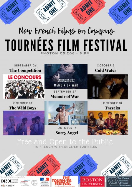 2019 Tournées Film Festival Schedule