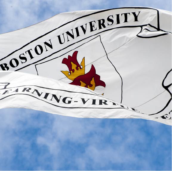 Photo of BU Flag