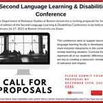 2021 Disabilities Conference Call for Papers