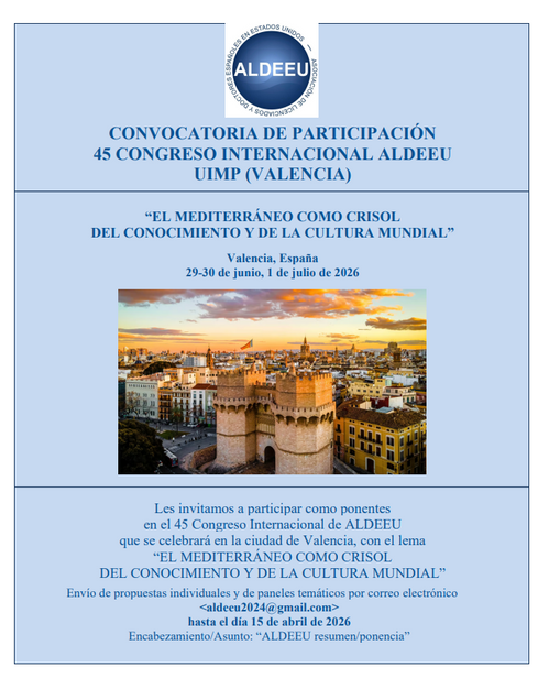 The image is of a Call for Papers for the ALDEEU Conference