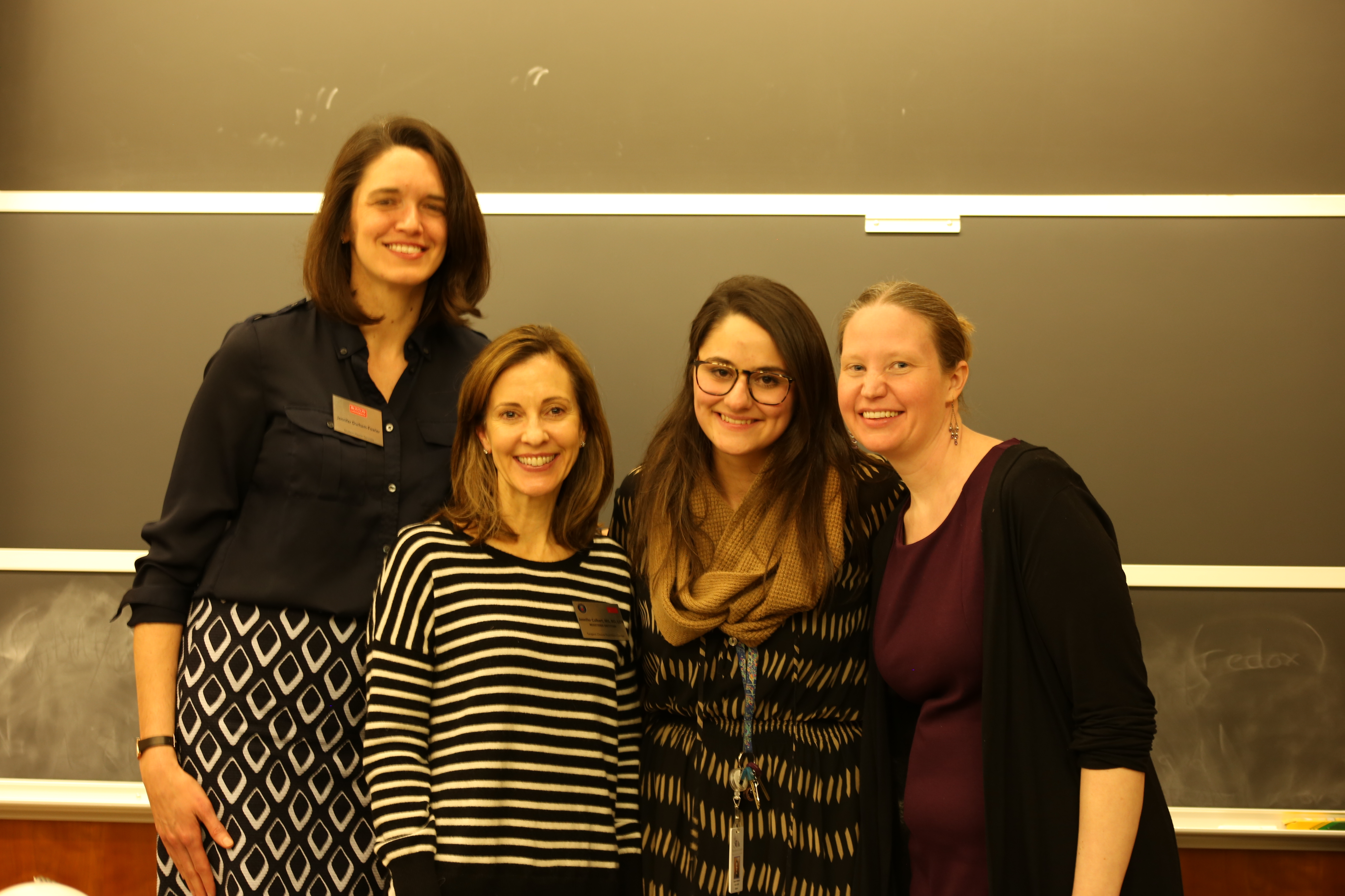 Panelists Jennifer Durham-Fowler, Jennifer Culbert, Angela Kaloudis, and Megan McIntire at the National Eating Disorder Awareness event at Boston University last Tuesday.