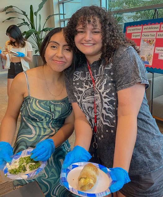 To Show Students Who Were Making Summer Rolls