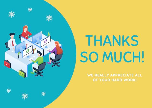 Student Employee Week Thank You Note