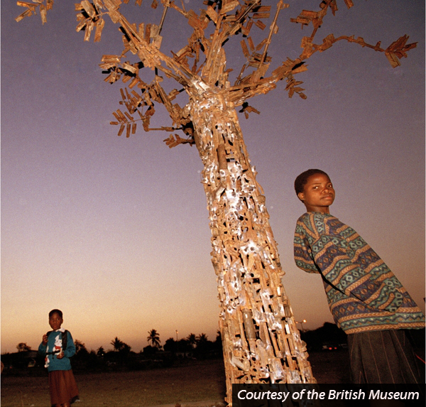 Cristovao Canhavato (Kester), Hilario Nhatugueja, Fiel dos Santos and Adelino Serafim Maté, The Tree of Life, Maputo, Mozambique, 2004. Product of Transforming Arms into Tools (TAE) project, Image © 2005 Christian Aid / David Rose, courtesy www.britishmuseum.org.