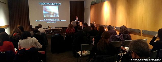 Moderator Tessa Hite introduces the second panel of the symposium.
