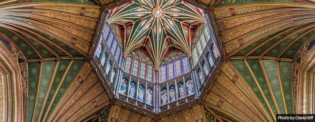 Ely Cathedral, octagon, Ely, 1322-1342, stone base completed 1328.