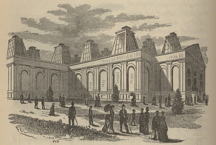 Fig. 4. Annex to the Art Gallery, 1876. (James D. McCabe, The Illustrated History of the Centennial Exhibition, Held in Commemoration of the One Hundredth Anniversary of American Independence (Philadelphia, PA: National Publishing Company, 1876), 584).