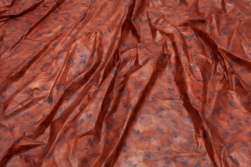Doris Salcedo A Flor de Piel (detail), 2013. Rose petals and thread. Harvard Art Museums/Fogg Museum, Gift of Mr. G. David Thompson, in memory of his son G. David Thompson, Jr., Class of 1958, by exchange; purchase through the generosity of Elaine Levin in honor of Mary Schneider Enriquez; and purchased through the generosity of Deborah and Martin Hale, 2014.133. © Doris Salcedo. Photo: Joerg Lohse; courtesy of the artist and Alexander and Bonin, New York, and White Cube, London.