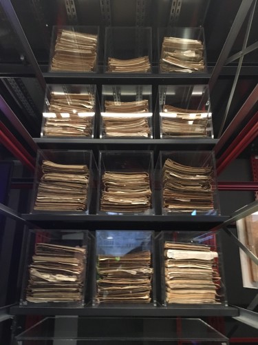 Files of calculation sheets for the Sydney Opera House roof, 1958-63. Photo courtesy of the author.