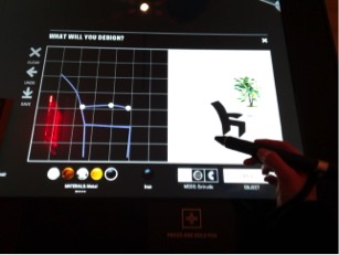 Designing a chair with Pen. Photo courtesy of the author.