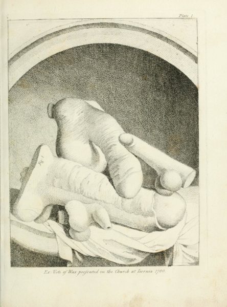 Figure 2. Frontispiece of An account of the remains of the worship of Priapus lately existing at Isernia, in the kingdom of Naples (London, Printed by T. Spilsbury, 1786) (electronic reproduction by Getty Research Institute, Los Angeles).