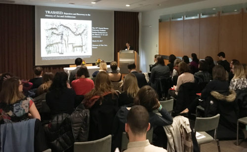 Tessa Hite introduces the symposium at the Museum of Fine Arts, Boston. Photo courtesy of Ewa Matyczyk.