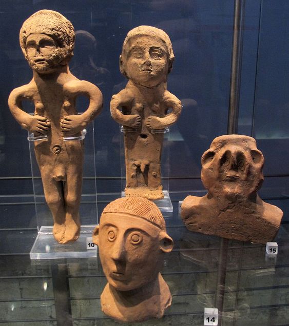 Figure 2. Figural Votive Offerings from Stipe del Cavone, 3rd – 2nd century BCE, terracotta, AC 03, Museo di San Mamiliano, Sovana, Italy (photo credit: Creative Commons).