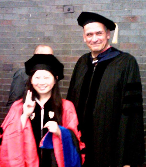 PHD Recipient Wei Wei Zhang and Professor John Stone