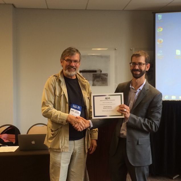 Prof Swartz with Neil Gross of Chair of ASA Historical Sociology Association