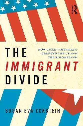 Book cover of The Immigrant Divide: How Cuban Americans Changed the US and Their Homeland by Susan Eva Eckstein