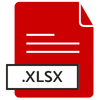 paper icon with banner text reading .xlsx