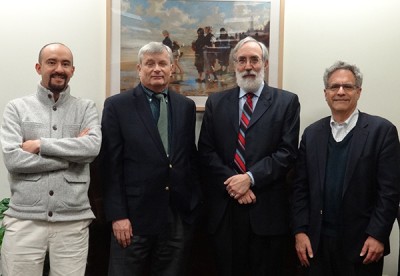 Rene Soria-Saucedo, Howard Cabral, James F. Burgess, and Lewis Kazis. Not pictured: Peng Xu.