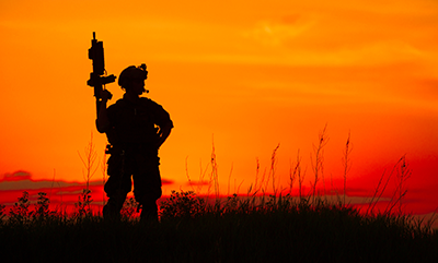 serviceman silhouette