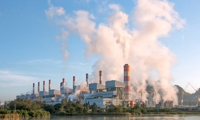 smoke rising from Coal-Fired Power Plant