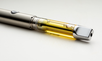 Vape pen with THC oil