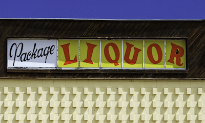 Liquor store sign on Route 66