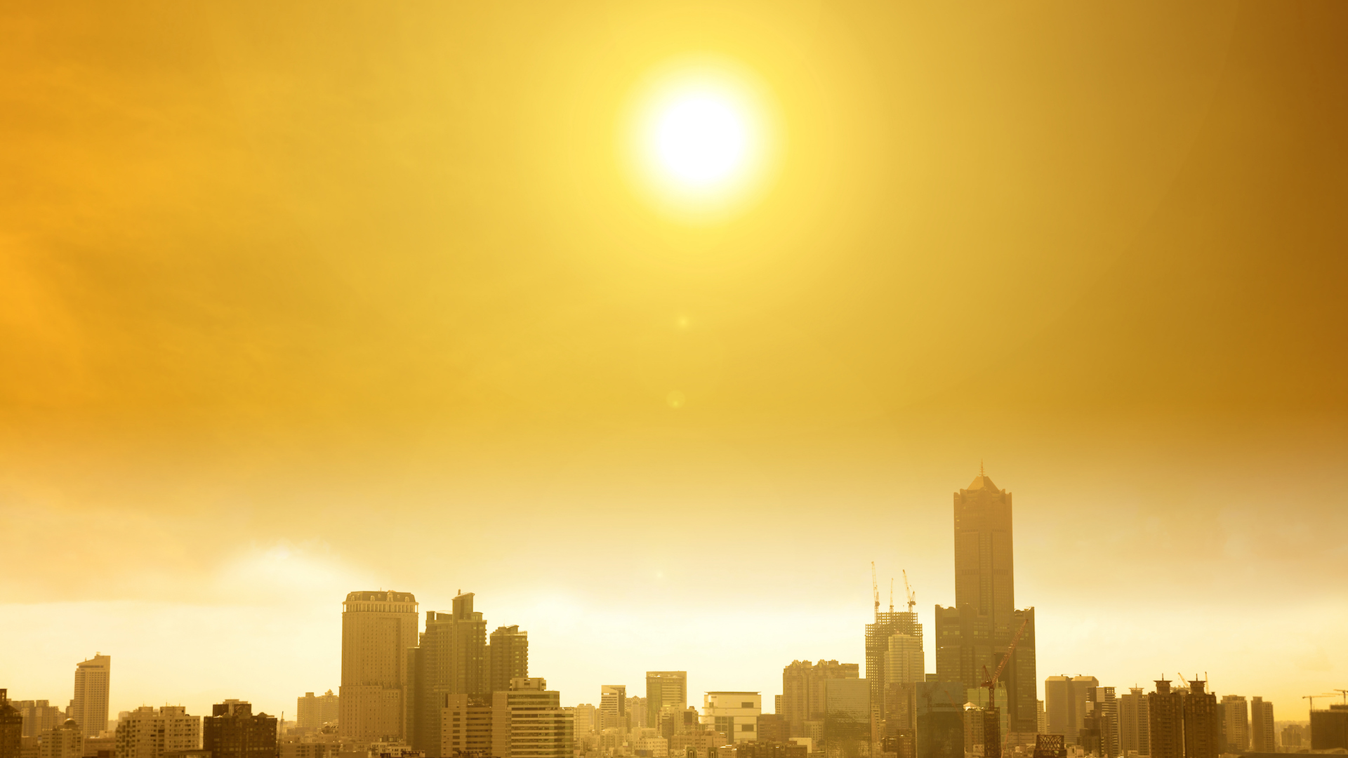 City in a heat wave