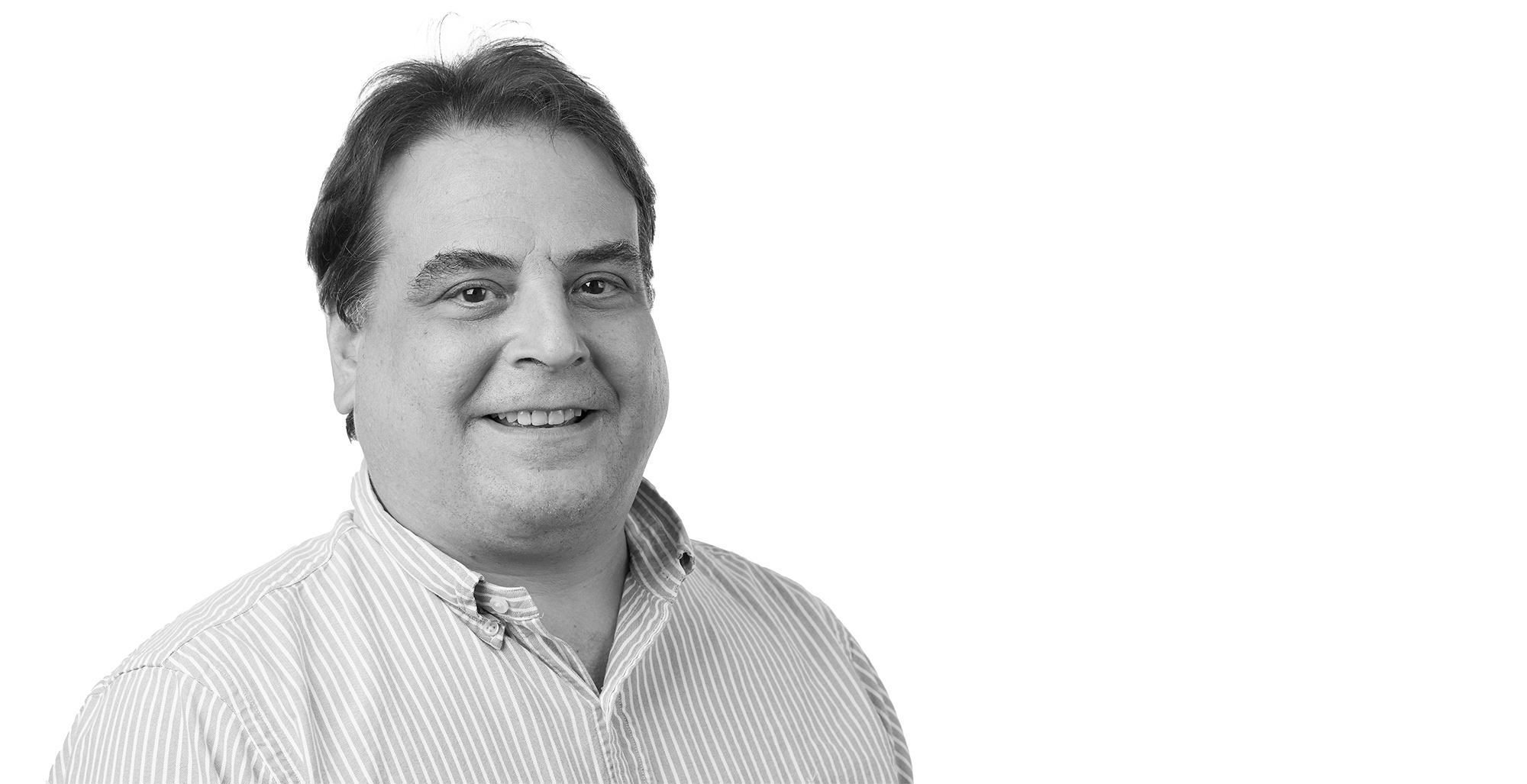 Headshot of Joe Massaro black and white