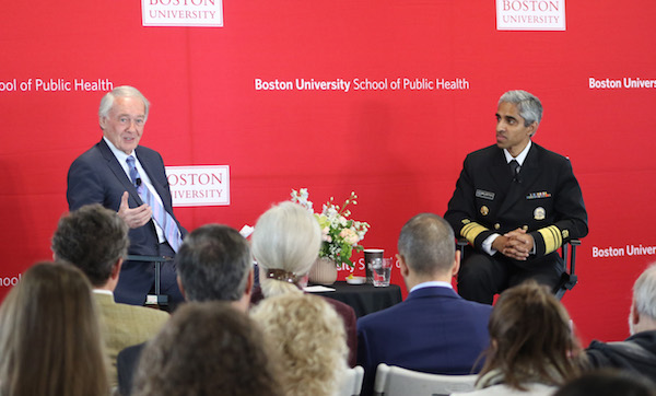 Ed Markey and Vivek Murthy speak at BUSPH