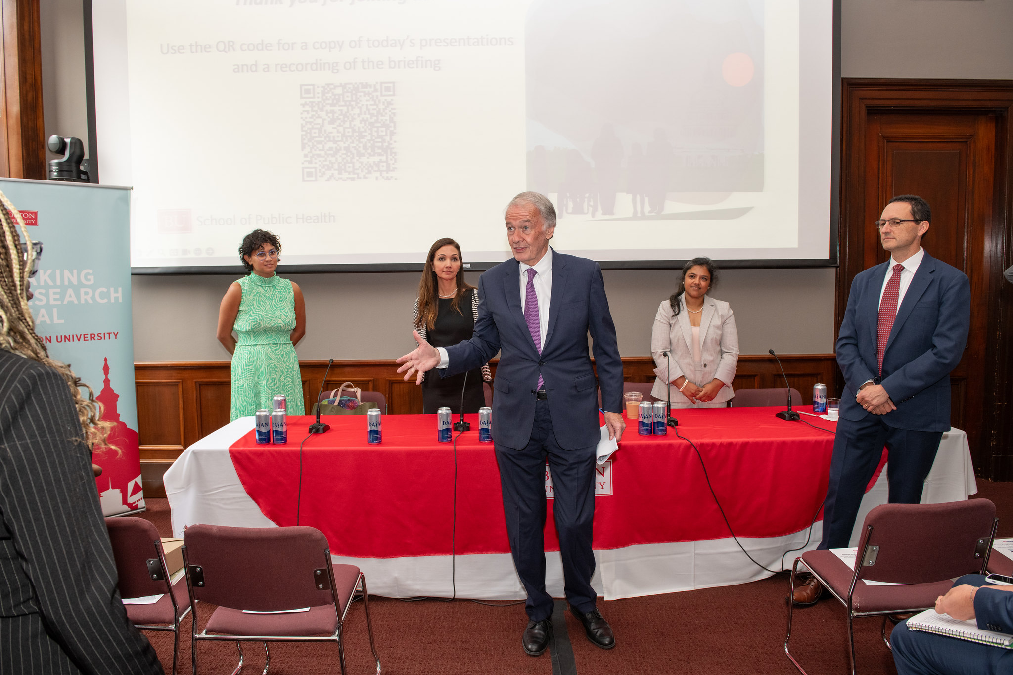 Senator Ed Markey speaks at BUSPH Capitol Hill Briefing